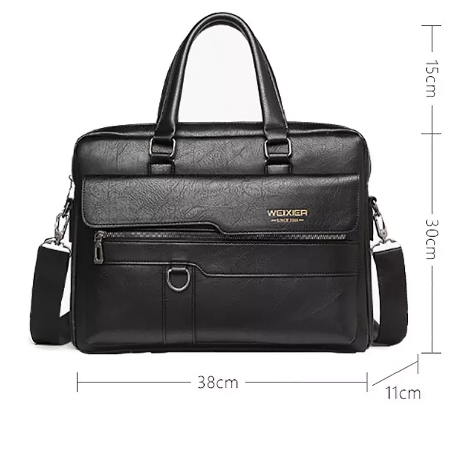 Sacoche Ordinateur | Mallette Cuir Urbaine 14" | Peblur