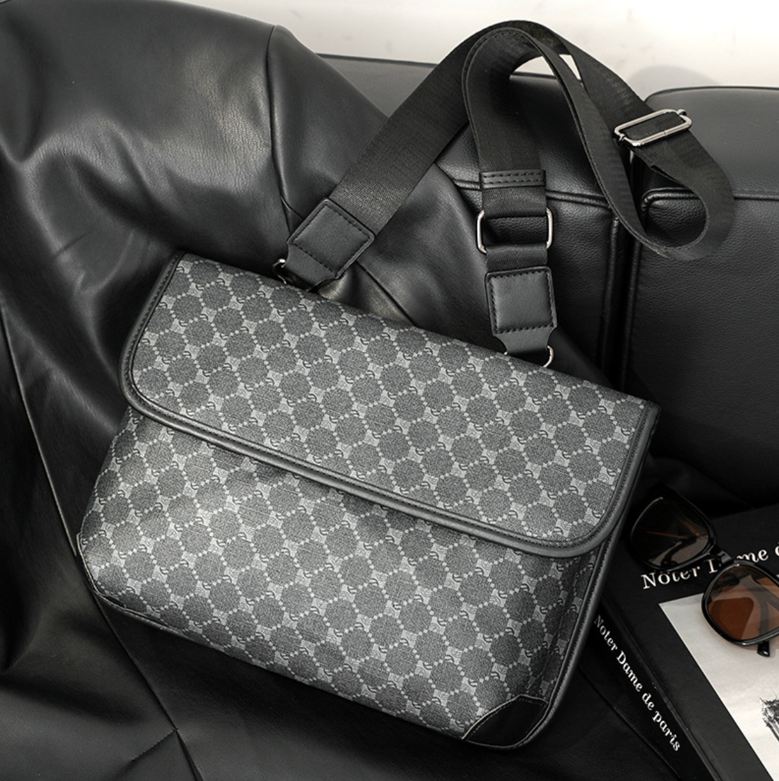 Sacoche Bandoulière l Messager Luxe Cuir l Fanpak