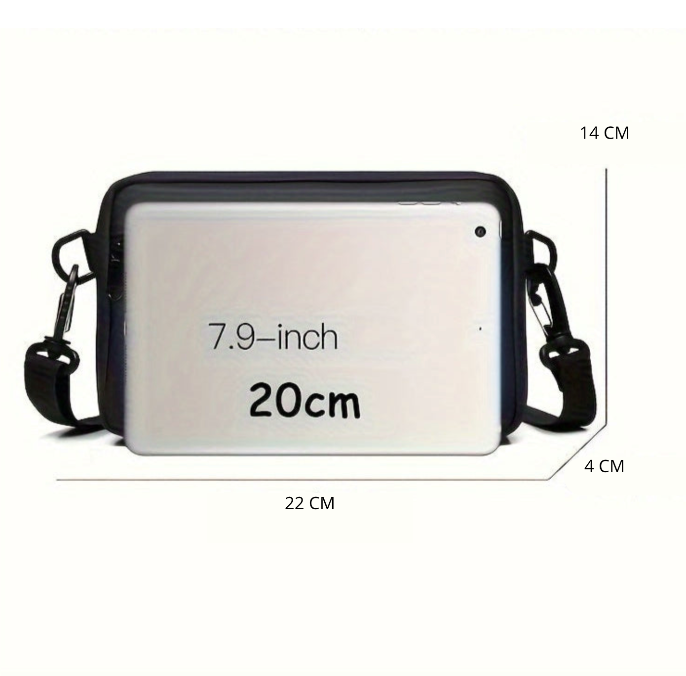 Sacoche Bandoulière l Étanche Nylon Noir l Paragon