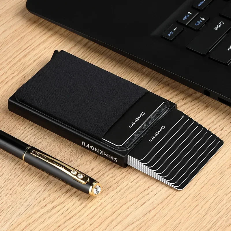 Porte-carte l RFID Aluminium Slim l Compact Pratique