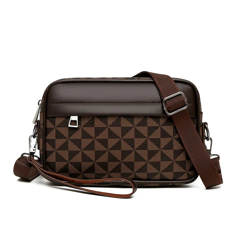 Sacoche Bandoulière | Pochette Motif Damier | Checkermate