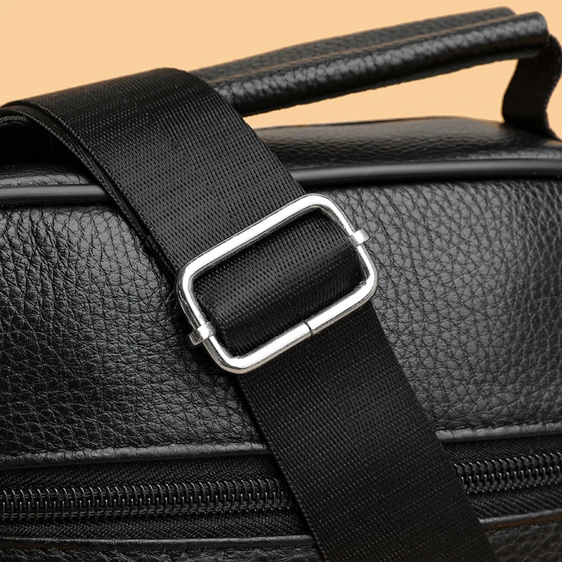 Sacoche Bandoulière | Multipoches Cuir Pratique | Executravel