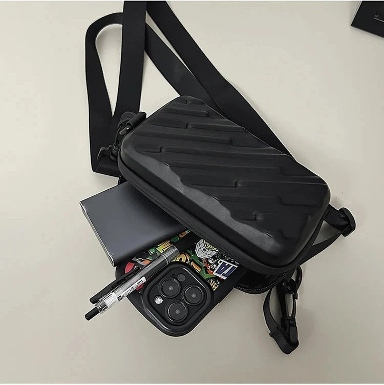 Sacoche Bandoulière | Minimaliste Texturée Compacte | Nightbox