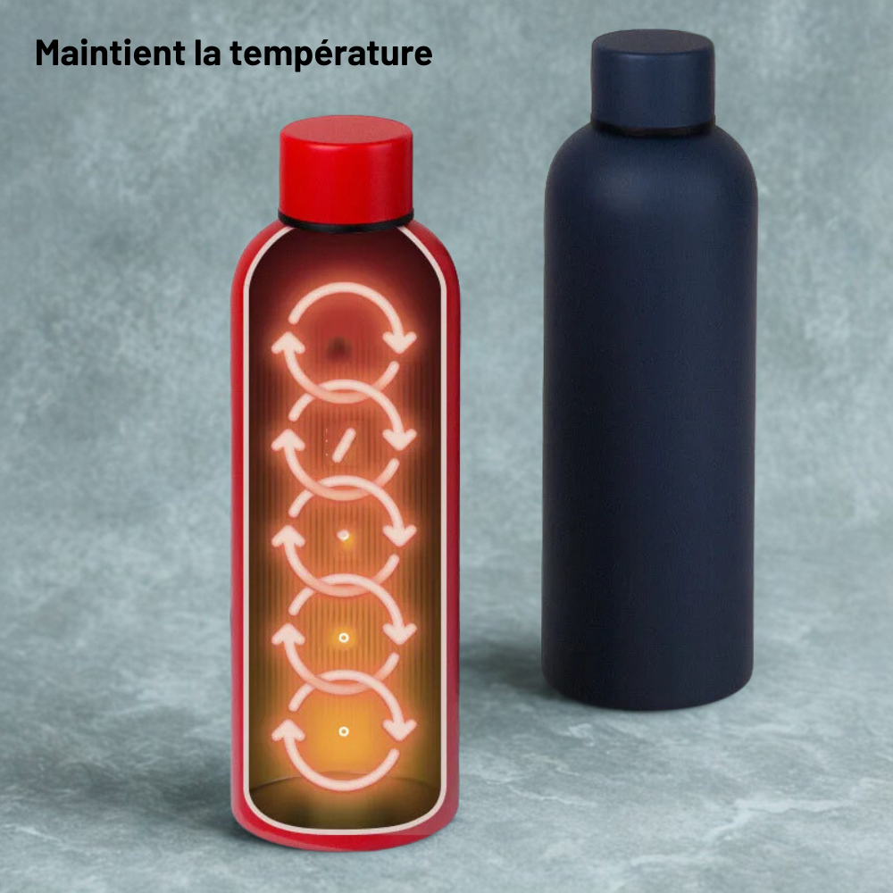Gourde Isotherme 500ml | Élégante, Solide & Anti-Fuite l Evoq